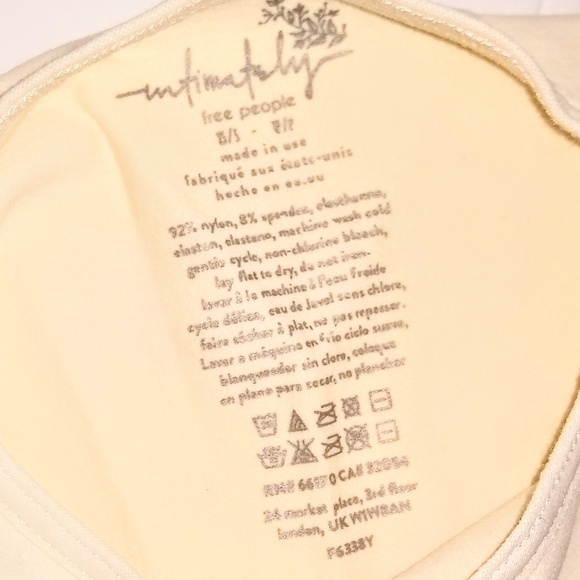 NWOT Free People Cream Feels Right Bodysuit XS S - Picture 3 of 8